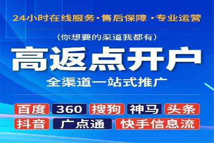 保险行业渠道开户返点案例